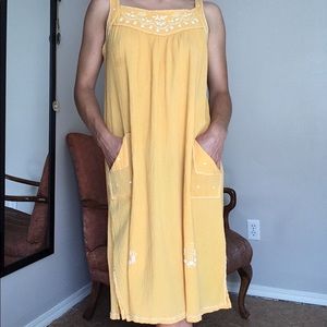 Bright yellow summer dress